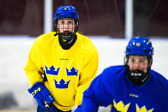 Elsa Åberg of Sweden at a practice session