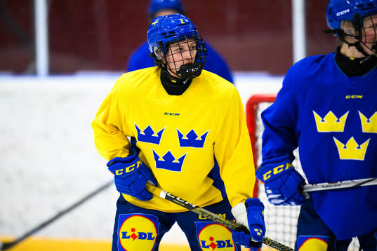 Rebecka Hollström of Sweden at a practice session