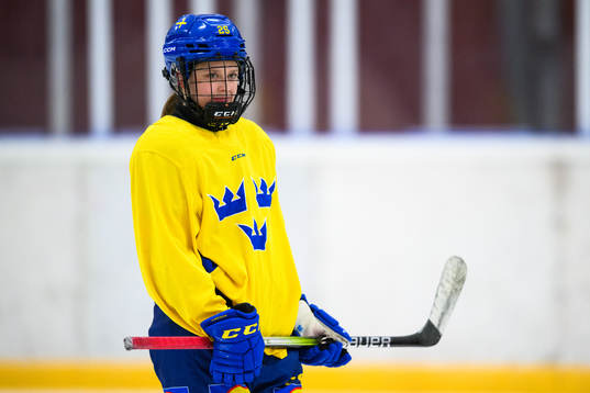 Lovisa Engström of Sweden at a practice session
