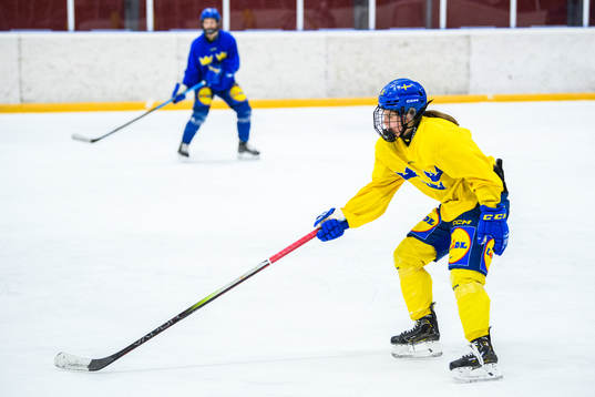 Lovisa Engström of Sweden at a practice session