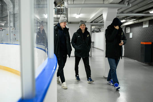 Elias Pettersson, Noah Östlund and Oskar Pettersson of