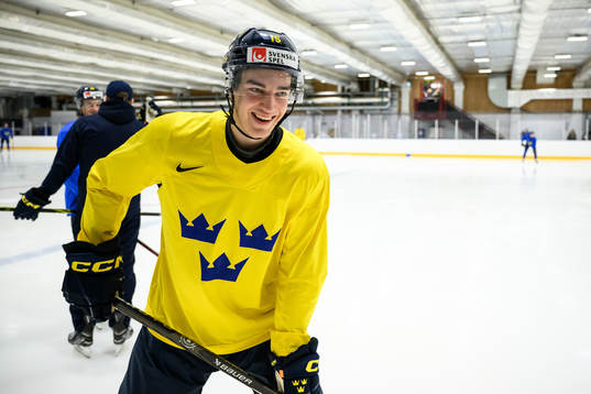 David Edstrom of Sweden at a practice session
