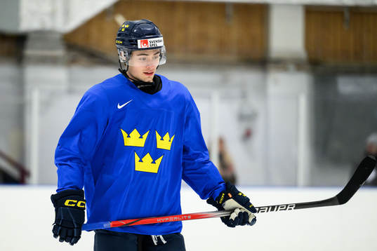 Isac Born of Sweden at a practice session