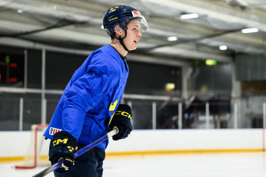 Anton Johansson of Sweden at a practice session