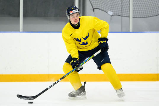 Axel Sandin-Pellikka of Sweden at a practice session