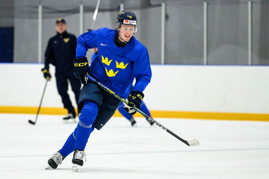 Filip Bystedt of Sweden at a practice session