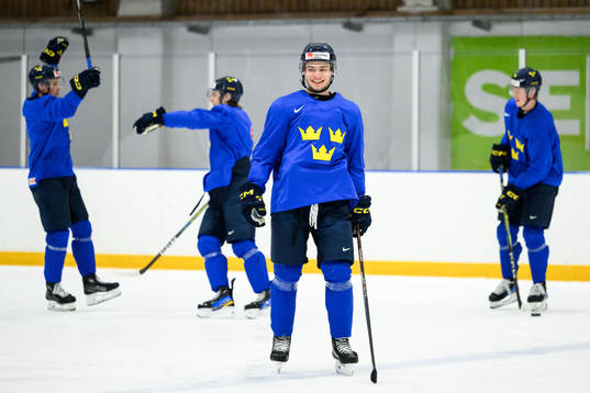 Isac Born of Sweden at a practice session