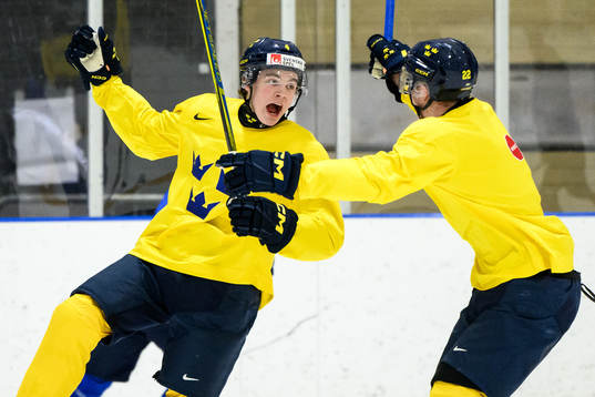 Axel Sandin-Pellikka and Anton Wahlberg of Sweden at a
