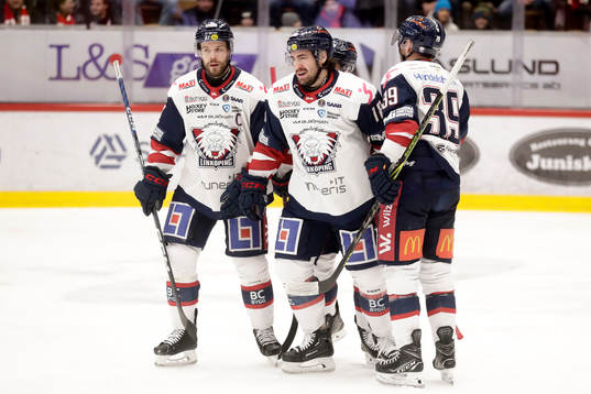 Linköpings Remi Elie jublar