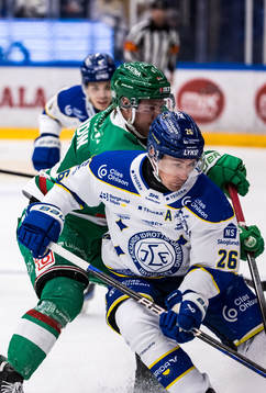 Rögles Linus Sandin och Leksands Patrik Norén