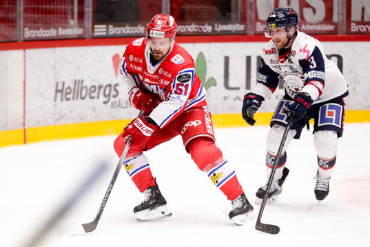 Timrås Anton Lander och Linköpings Linus Hultström