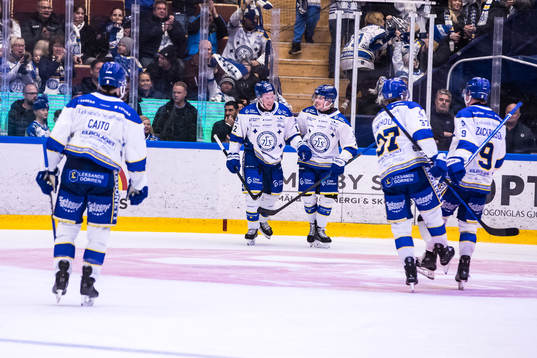 Leksands Kalle Östman jublar