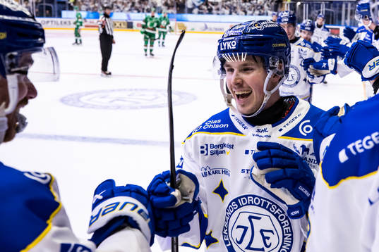 Leksands Marcus Karlberg jublar