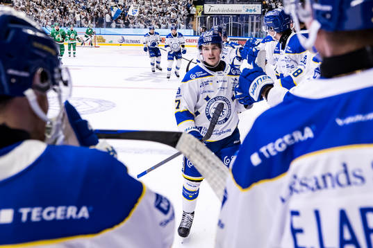 Leksands Marcus Karlberg jublar
