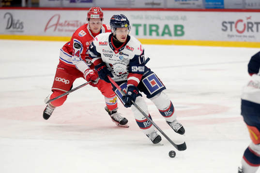 Linköpings Sebastian Strandberg och Timrås Sebastian