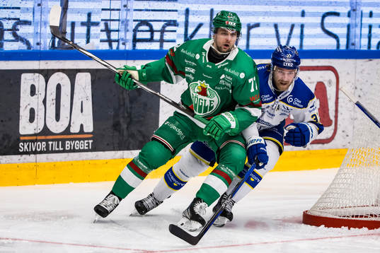 Rögles Daniel Zaar och Leksands Anton Lindholm