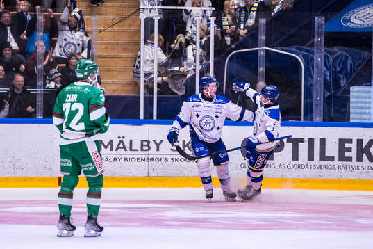 Leksands Kalle Östman jublar