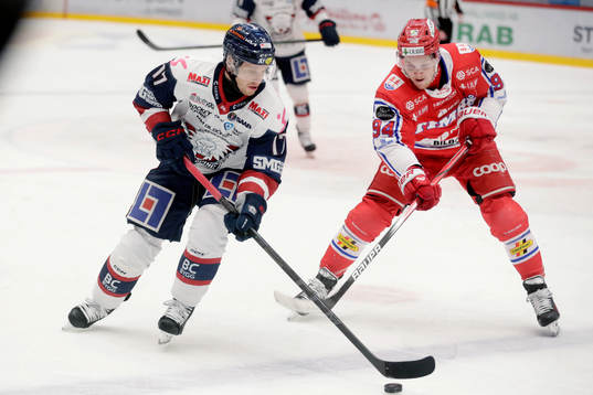 Linköpings Sebastian Strandberg och Timrås Sebastian