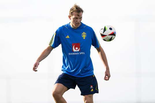 Adam Carlén of the Swedish men's football national team at