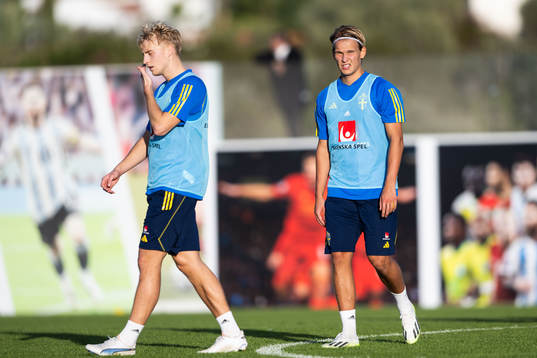 Victor Larsson and Markus Karlsson of the Swedish men's