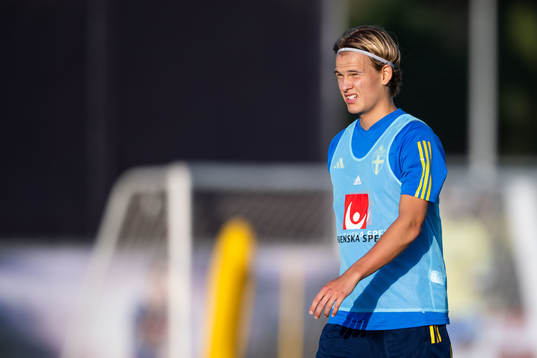 Markus Karlsson of the Swedish men's football national team