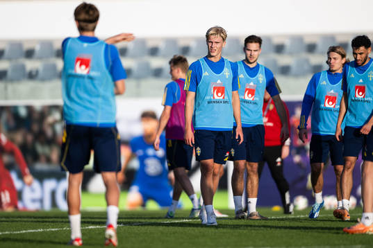 Lucas Bergvall of the Swedish men's football national team