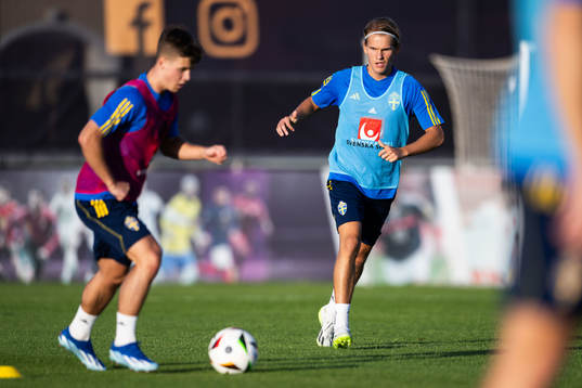 Markus Karlsson of the Swedish men's football national team