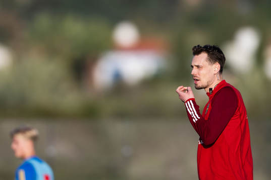 Interim coach Daniel Bäckström of the Swedish men's
