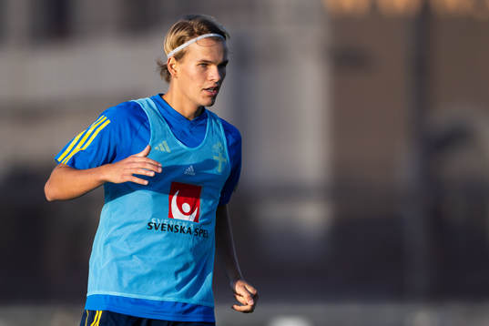 Markus Karlsson of the Swedish men's football national team