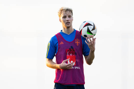 Victor Larsson of the Swedish men's football national team