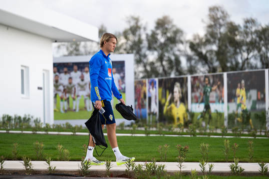Markus Karlsson of the Swedish men's football national team