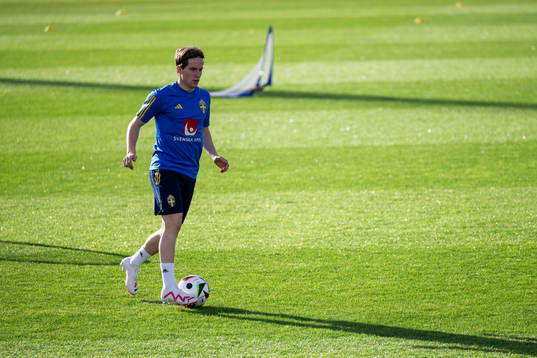 Johan Karlsson of the Swedish men's football national team