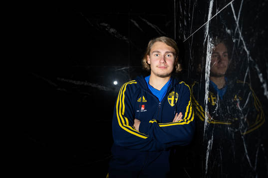 Sebastian Nanasi of the Swedish men's football national