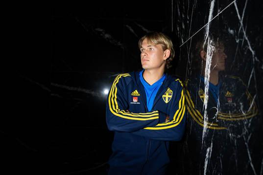 Markus Karlsson of the Swedish men's football national team
