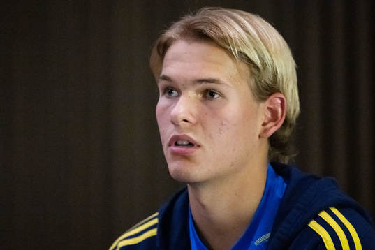 Markus Karlsson of the Swedish men's football national team