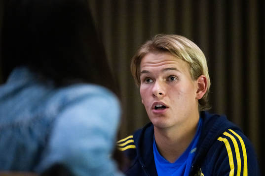 Markus Karlsson of the Swedish men's football national team