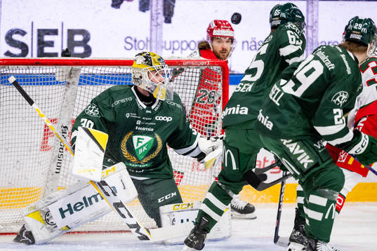 Färjestads målvakt Tobias Normann