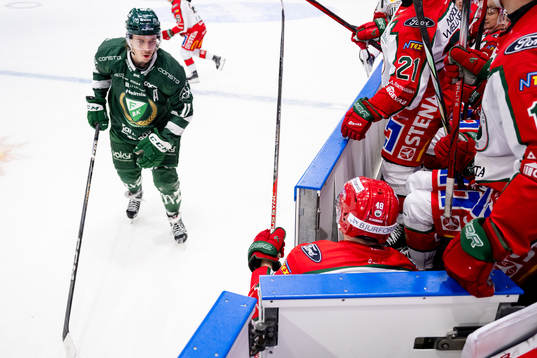 Färjestads Joakim Nygård och Frölundas Carl Klingberg