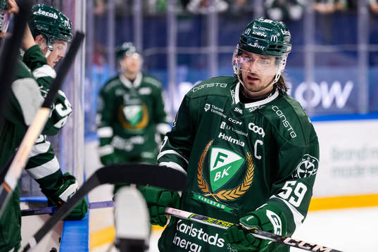 Färjestads Linus Johansson deppar
