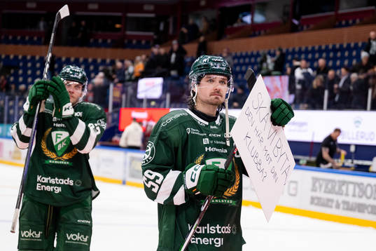 Färjestads Linus Johansson deppar