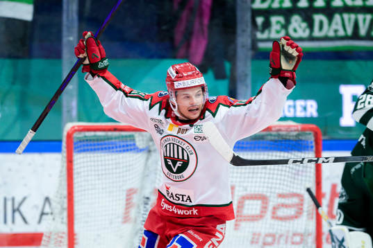 Frölundas Malte Strömwall jublar