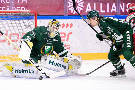 Färjestads målvakt Tobias Normann