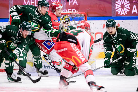 Färjestads målvakt Tobias Normann