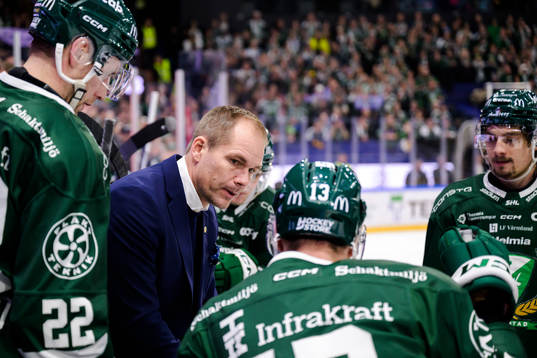 Färjestads tränare Thomas Mitell
