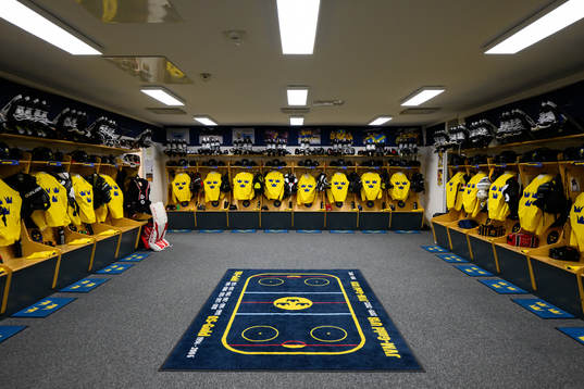 Team Sweden’s dressing room