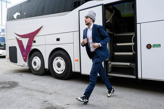 goaltender Hugo Hävelid of Sweden