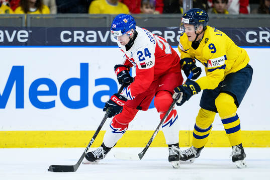 Matyas Sapovaliv of Czech Republic and Theo Lindstein of