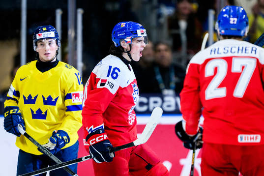 Matyas Melovsky of Czech Republic celebrates the 0-1 goal
