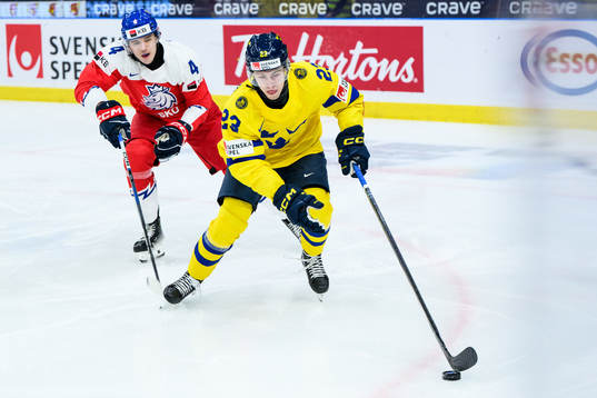 Matej Prcik of Czech Republic and Jonathan Lekkerimäki of