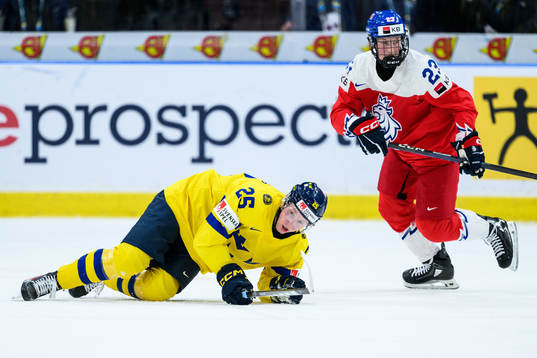 Otto Stenberg of Sweden and Tomas Galvas of Czech Republic